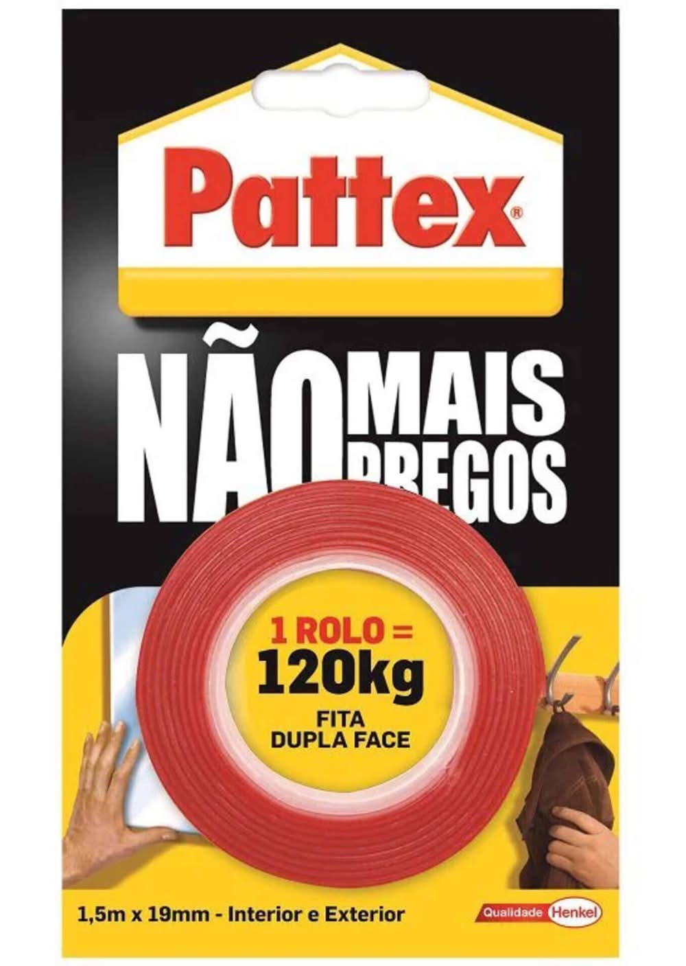 Fita Adesiva de Dupla Face Pattex (emb. 1 un)