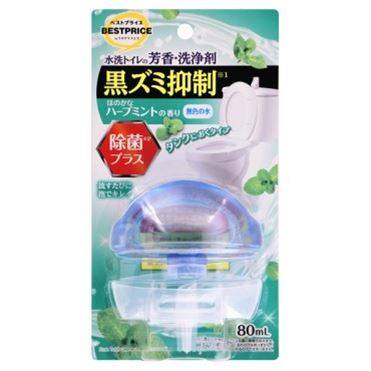 トップバリュ ベストプライス 水洗トイレ芳香洗浄剤 除菌 ハーブミント 本体 80ml4549414350432