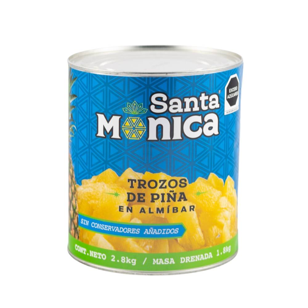 Santa mónica trozos de piña en almíbar