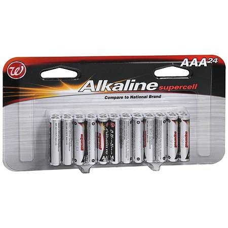 Walgreens Alkaline Supercell Batteries Aaa (24 ct))