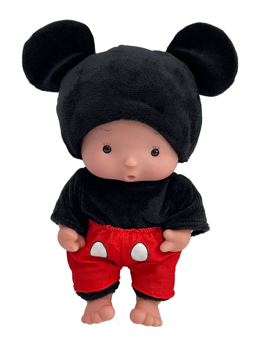 Disney muñeca disfracitos mickey rojo y negro (1 u)