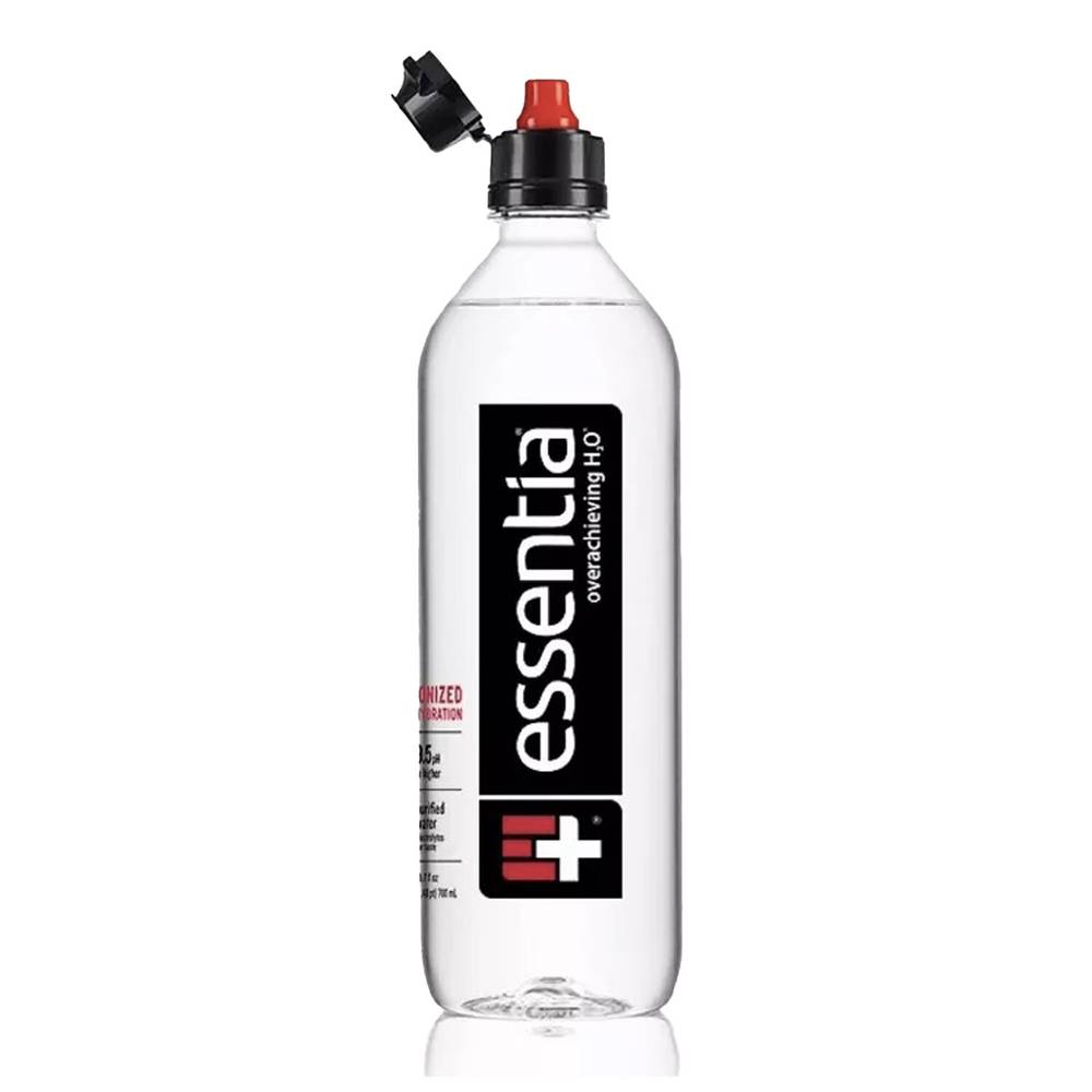 Essentia Ionized Purified Water+ Electrolytes 9.5+Ph, Sport Cap, 23.4 Oz