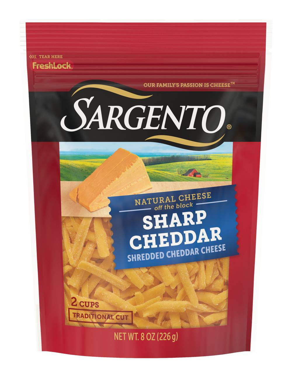 Sargento Shredded Sharp Cheddar Cheese (8 oz)