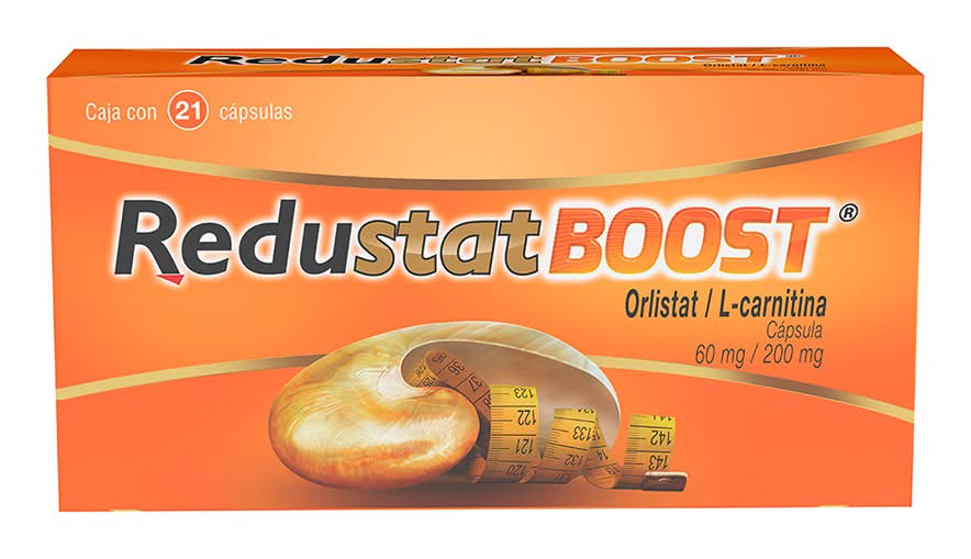orlistat/l-carnitina 60 mg/200 mg Redustat · Boost orlistat 60 mg / l-carnitina 200 mg en cápsulas (21 un)