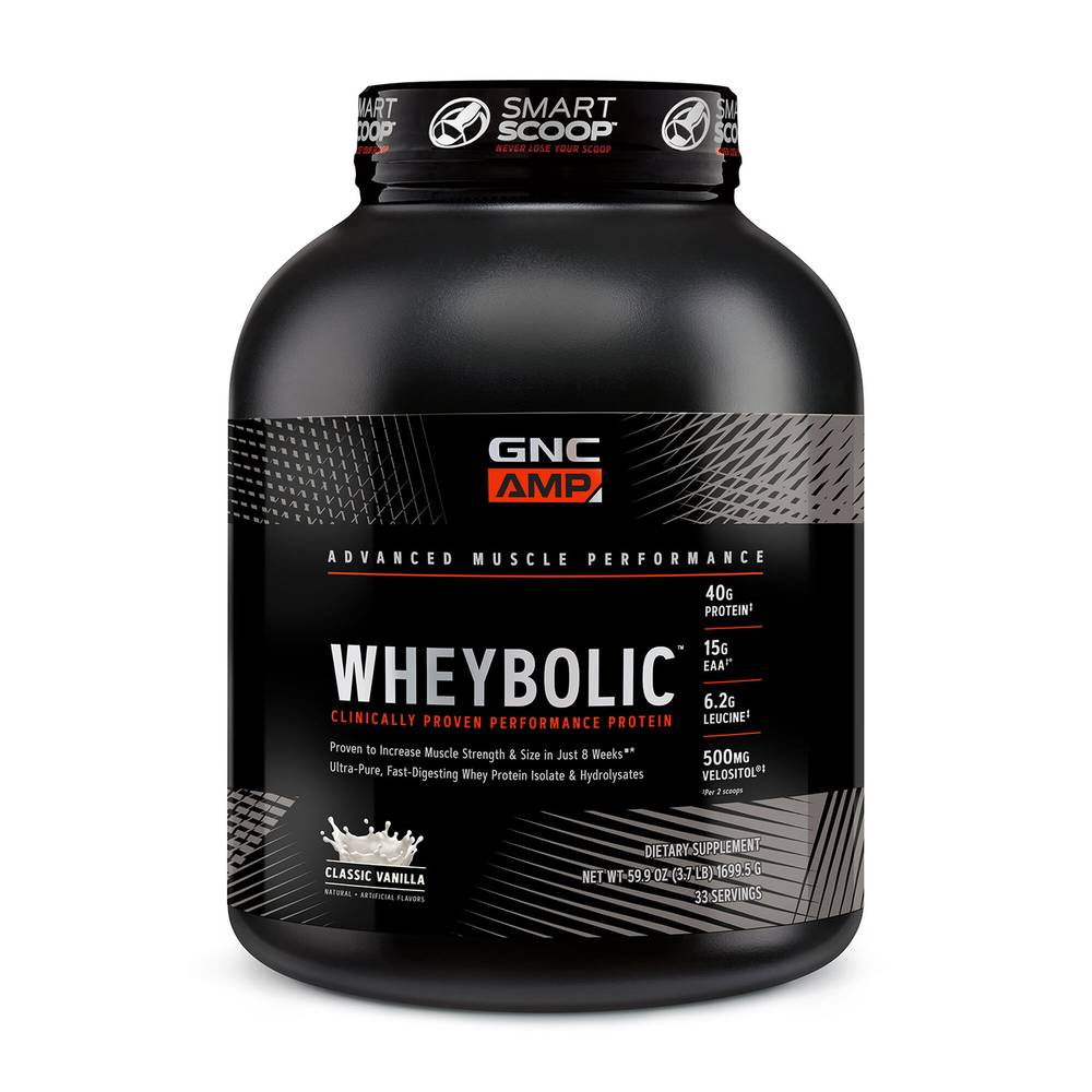 Gnc Amp Wheybolic Protein Powder (59.9 oz) (classic vanilla)