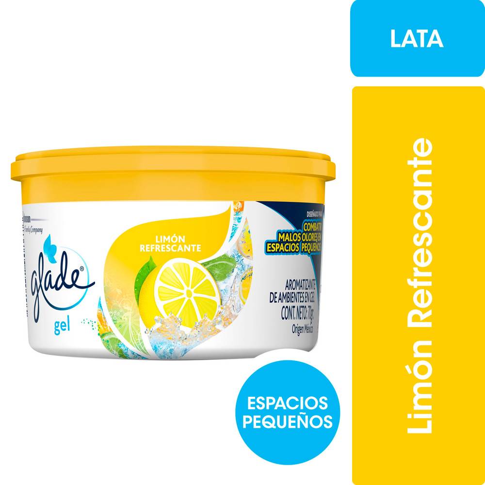 Glade aromatizante de ambientes minigel limón refrescante (70 g)