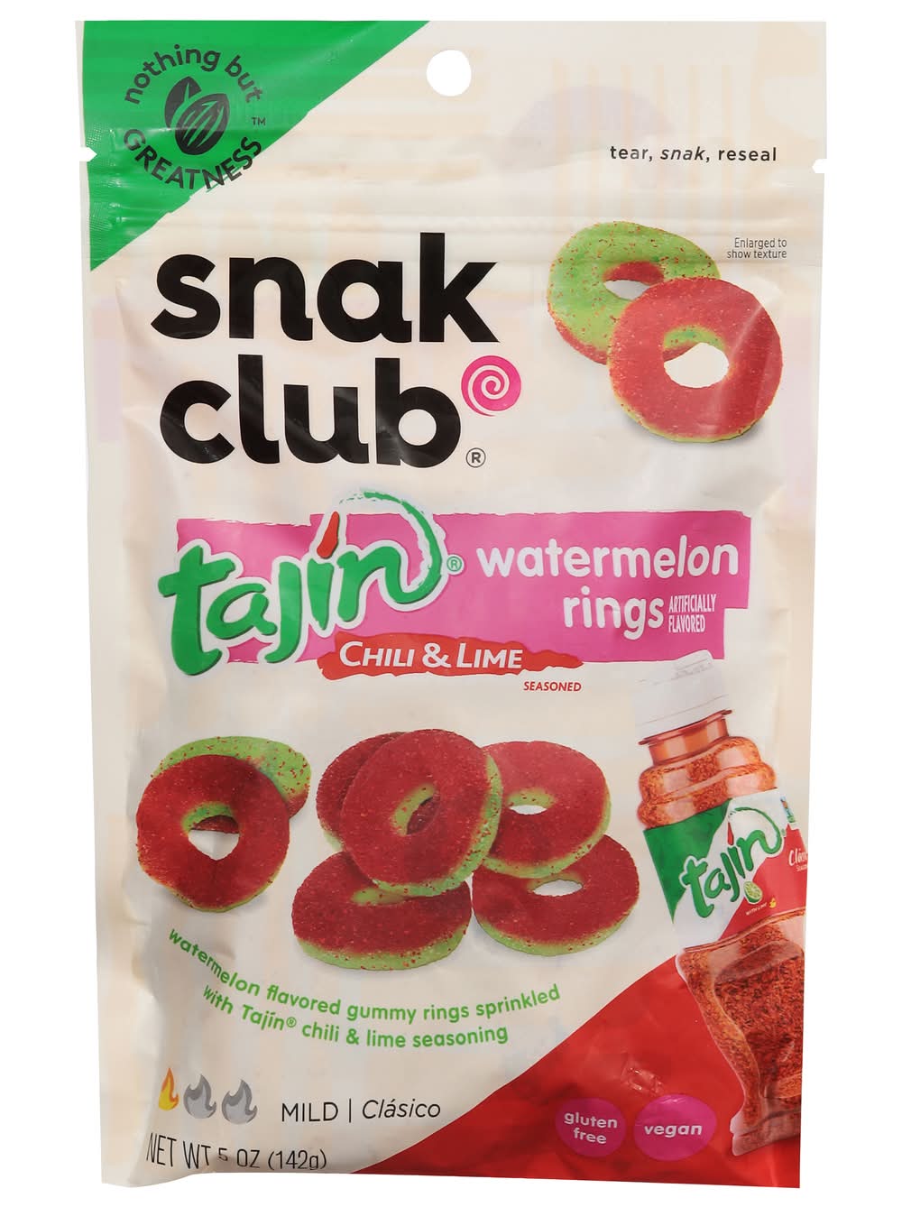 Snak Club Tajin Watermelon Rings (5 oz)