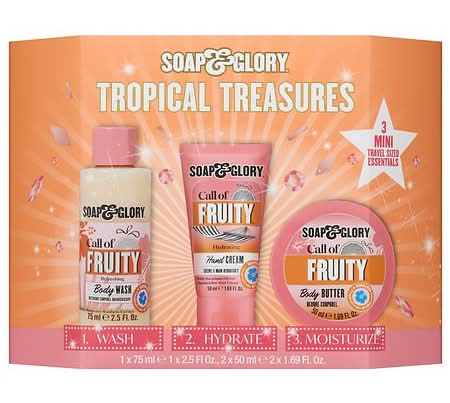 Soap & Glory Mini Tropical Treasures Body Care Gift Set (5.88 fl oz, 3 ct)