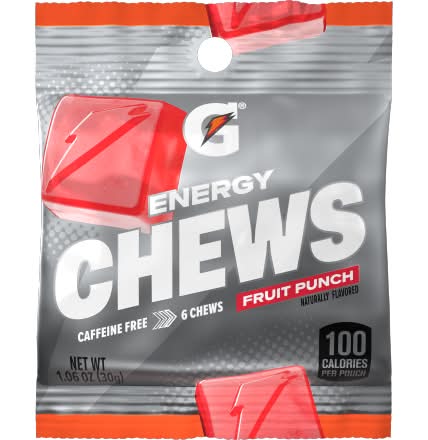 Gatorade Energy Chews, Fruit Punch (1.06 oz, 6 ct)