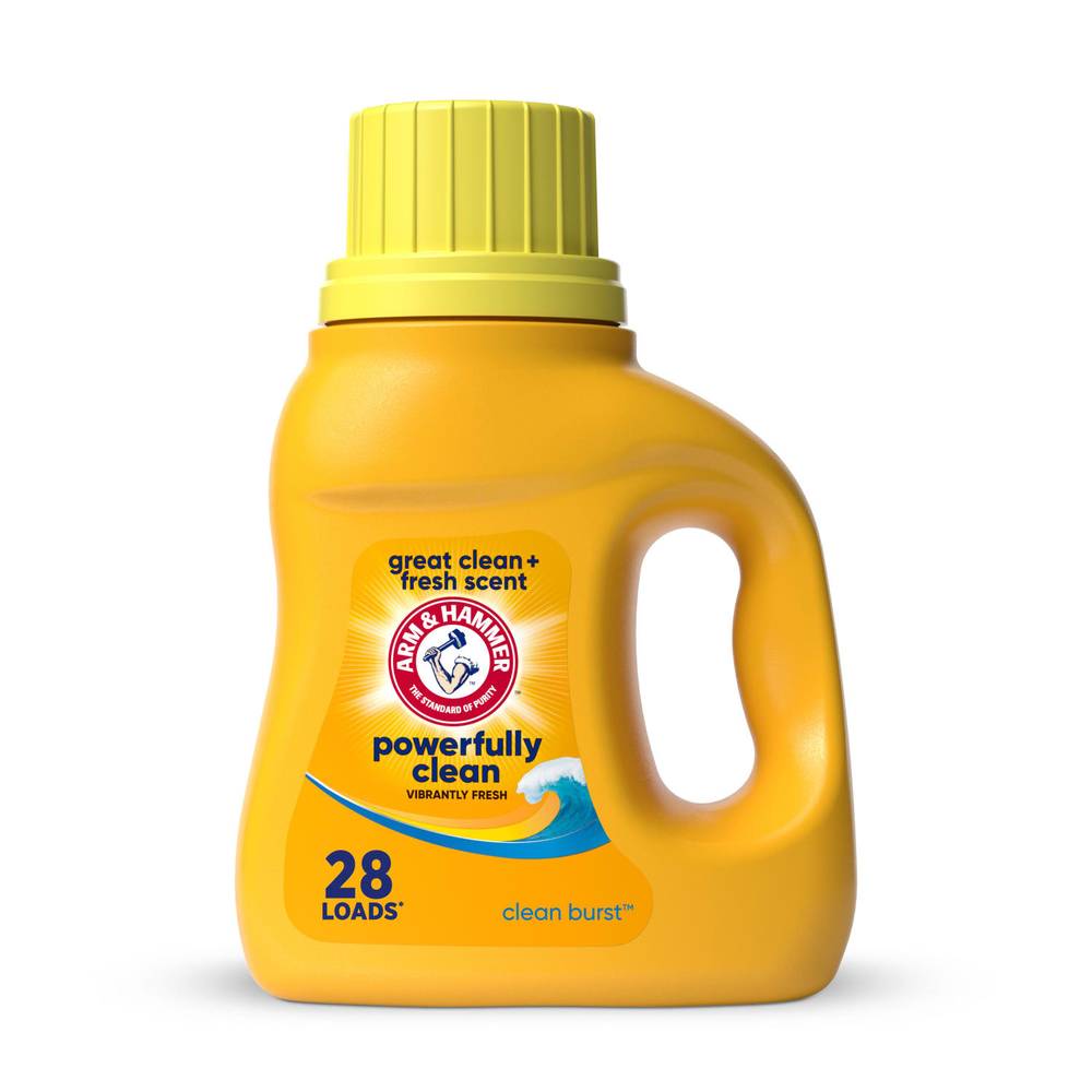 Arm & Hammer Clean Burst Liquid Laundry Detergent (28 fl oz)