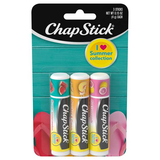 Chapstick I Love Summer Collection Flavored Lip Balms (3 x 0.05 oz)