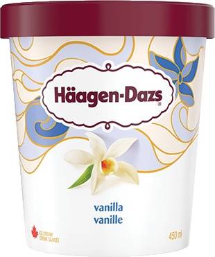 Häagen-Dazs Ice Cream, Vanilla (450 ml)