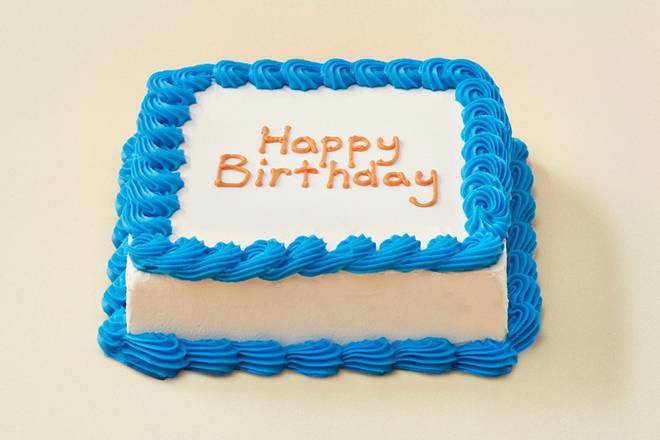 Square Ice Cream Birthday Celebration Cake