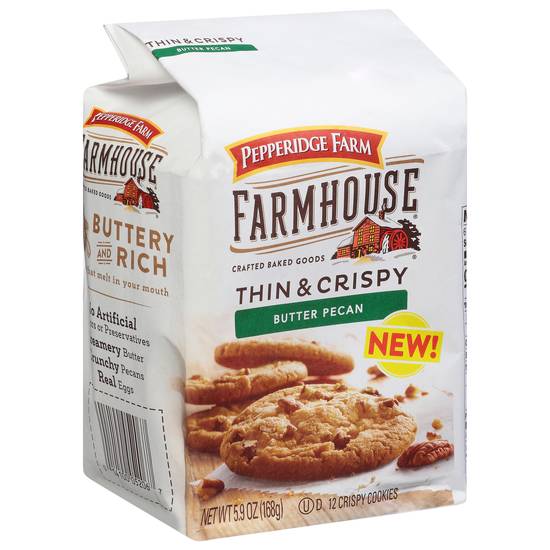 Pepperidge Farm Farmhouse Thin and Crispy Butter Pecan Cookies (12 ct)
