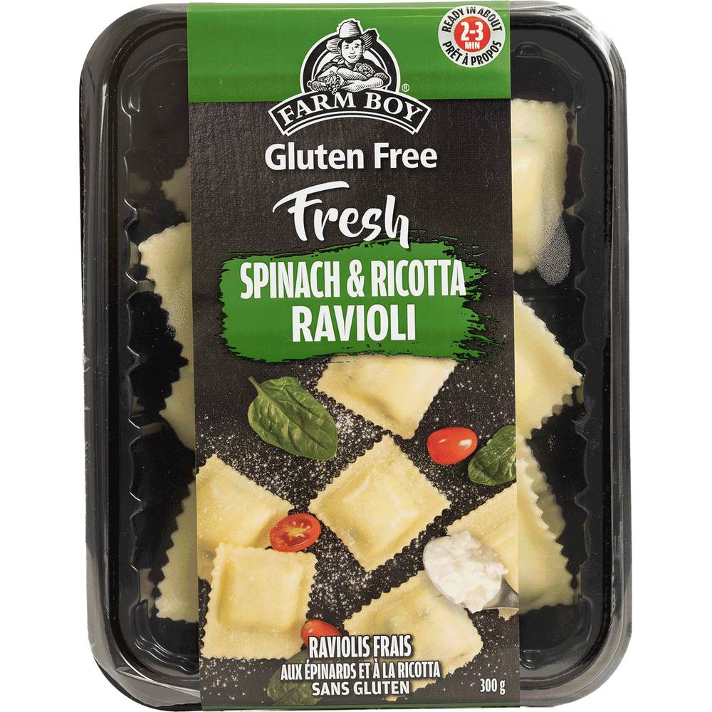 Farm Boy™ Gluten-Free Spinach and Cheese Ravioli Fresh Pasta (300 g)