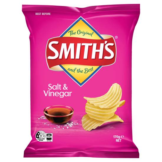 Smith's Salt & Vinegar Crinkle Cut 170g