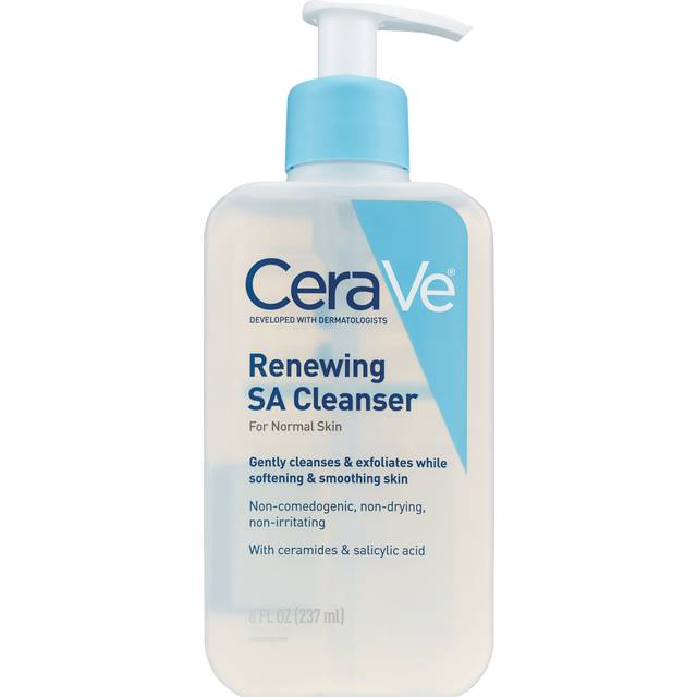 Cerave Salicylic Acid Face Wash With Hyaluronic Acid, Renewing Sa Cleanser