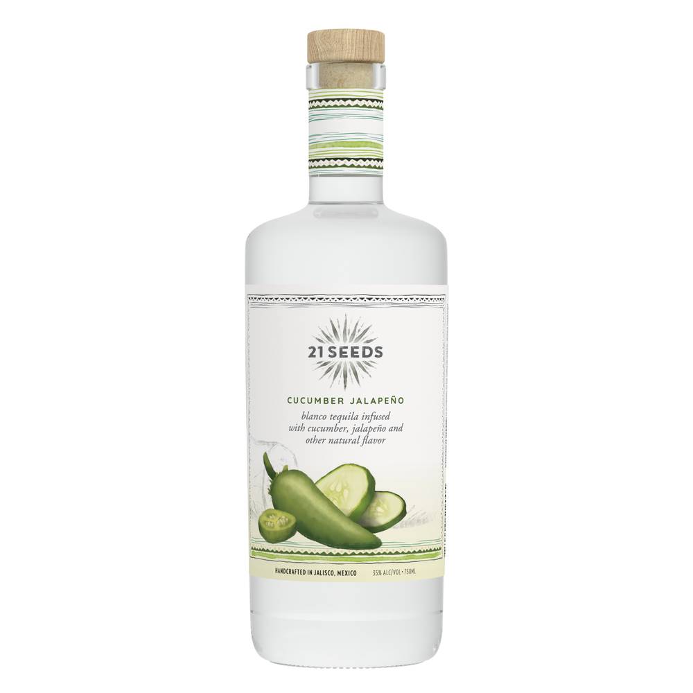 21 Seeds White Tequila Liquor (750 ml) (cucumber jalapeno)