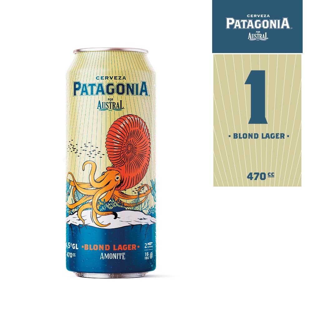 Patagonia cerveza blond lager (470 ml)