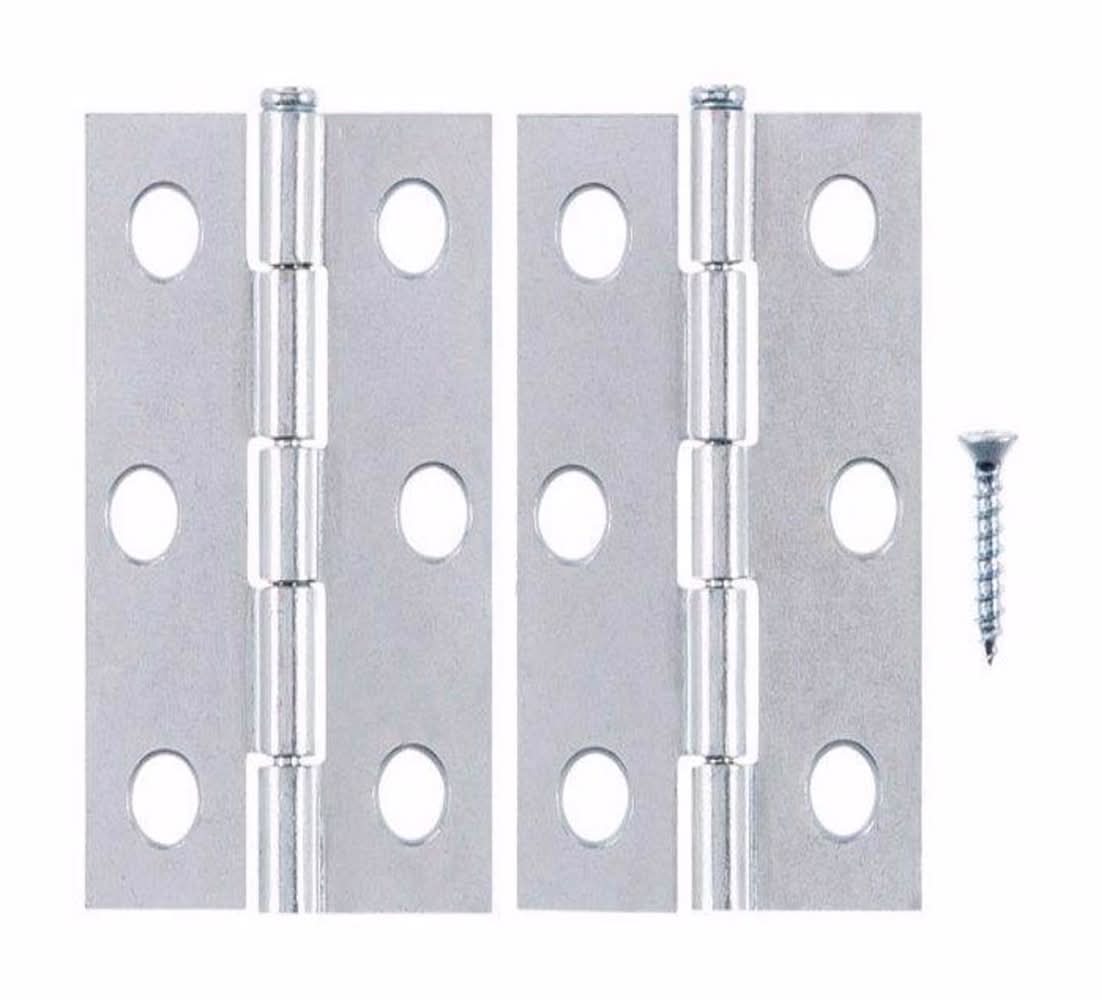 ACE 2-1/2 In. L Zinc-Plated Narrow Hinge 2 Pk