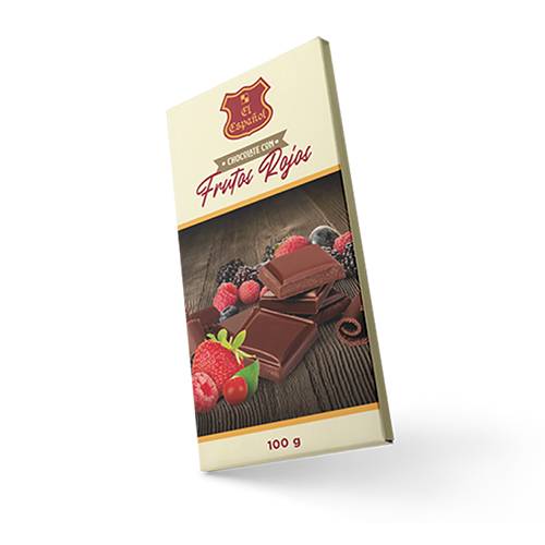 BARRA DE CHOCOLATE FRUTOS ROJOS