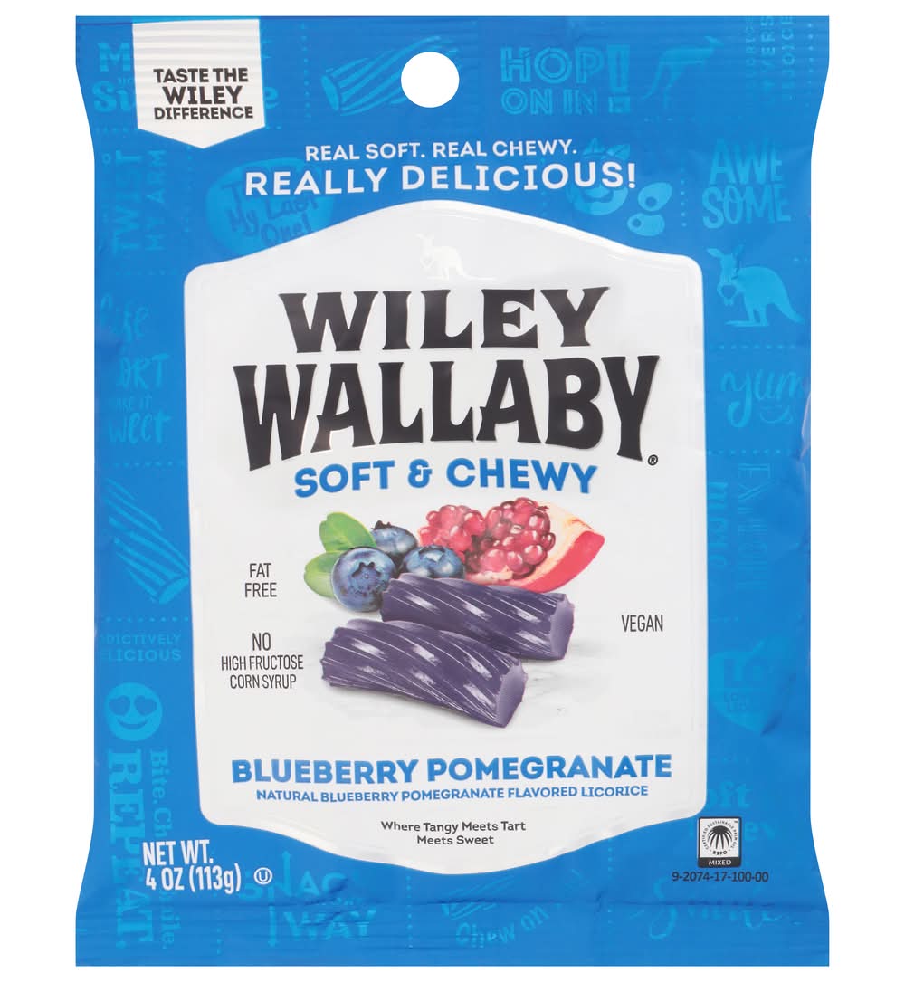 Wiley Wallaby Blueberry Pomegranate Licorice (4.2 oz)