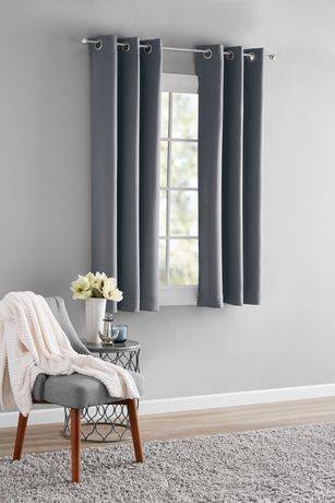 Mainstays Blackout Energy Efficient Grommet Curtain Panel (1 pair)