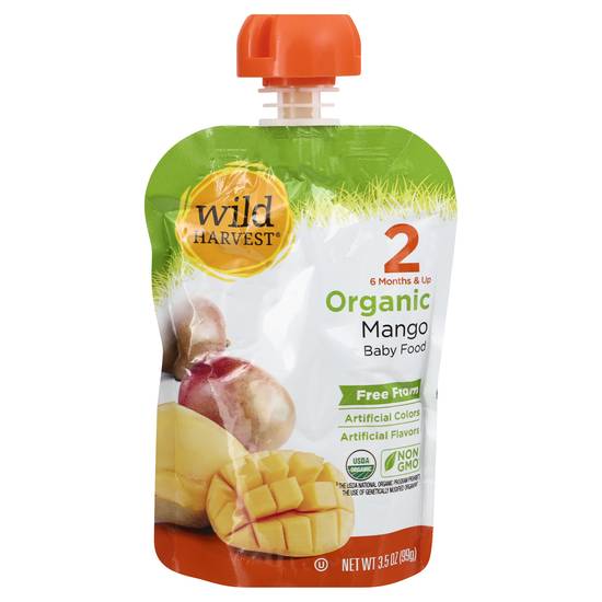 Wild Harvest Stage 2 Organic Mango Baby Food (3.5 oz)