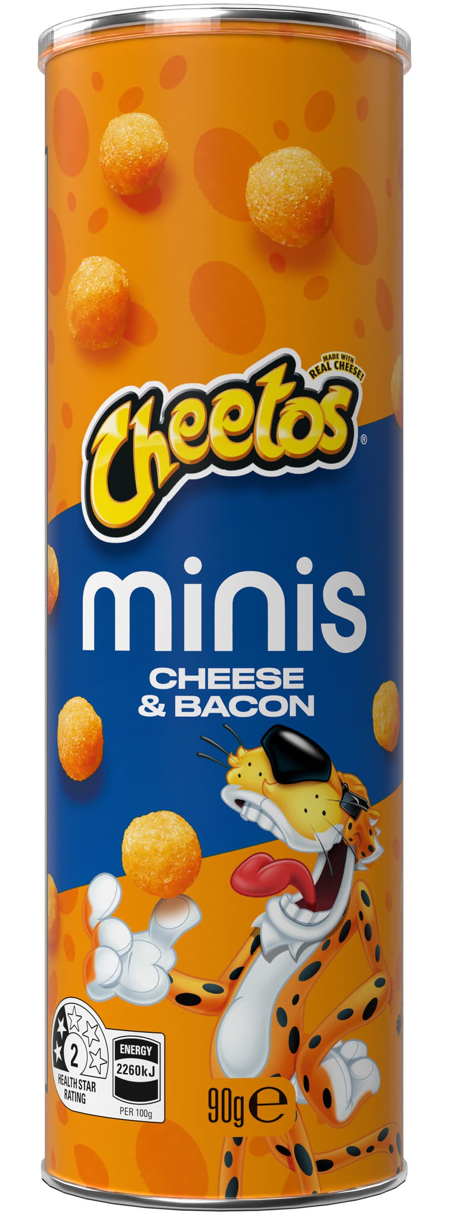 Cheetos Mini Extruded Snacks, Cheese-Bacon (90g)