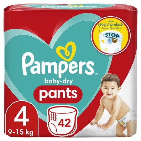 Couches-culotte taille 4 : 8-15 kg baby dry PAMPERS - le paquet de 40 couches-culottes