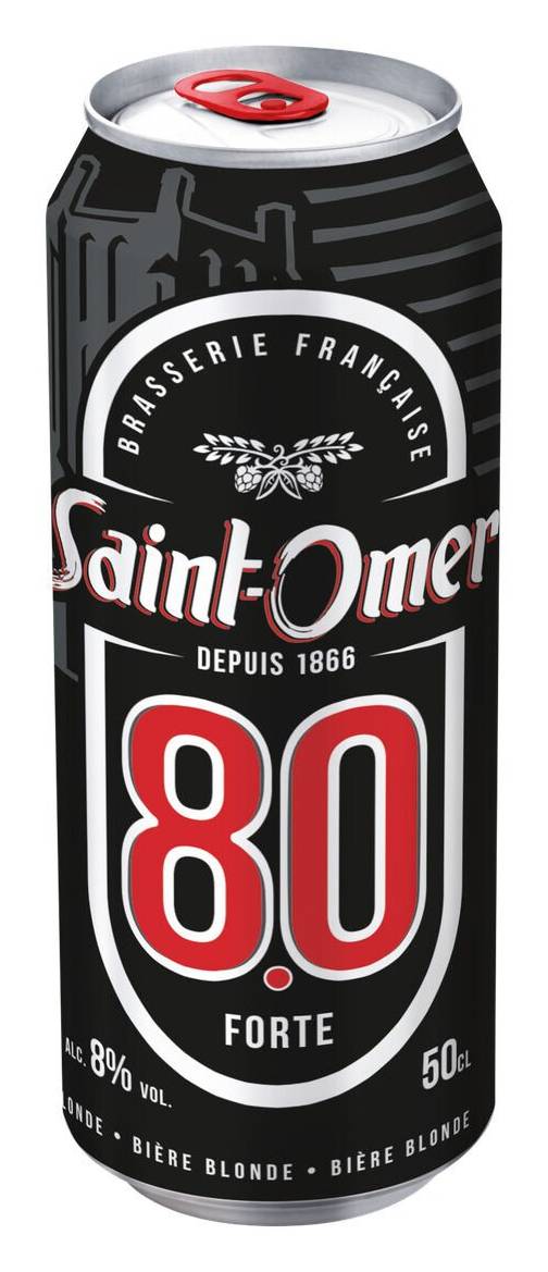 Bière Blonde Forte 8% SAINT-OMER - la canette