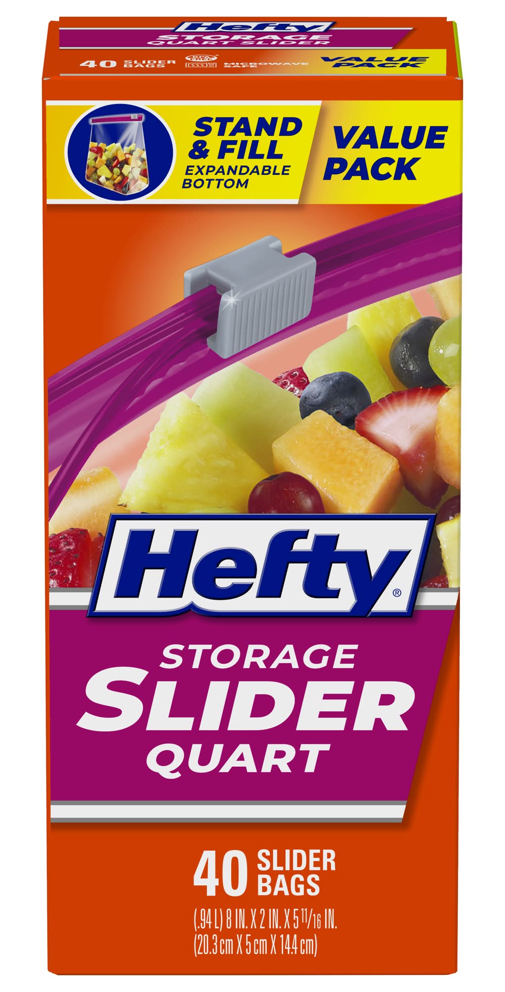 Hefty Storage Slider Quart Bags (40 ct)