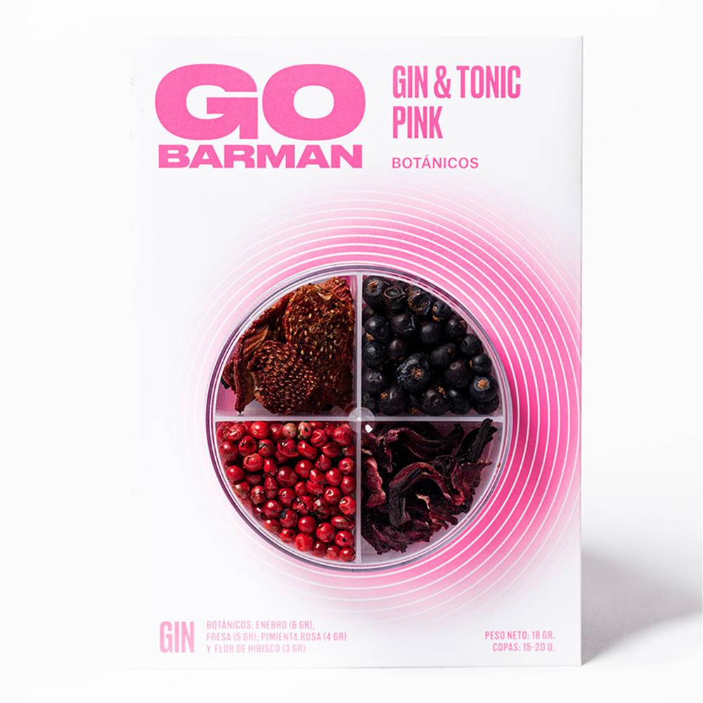 Go barman botánicos para gin & tónic pink (bolsa 19 g)
