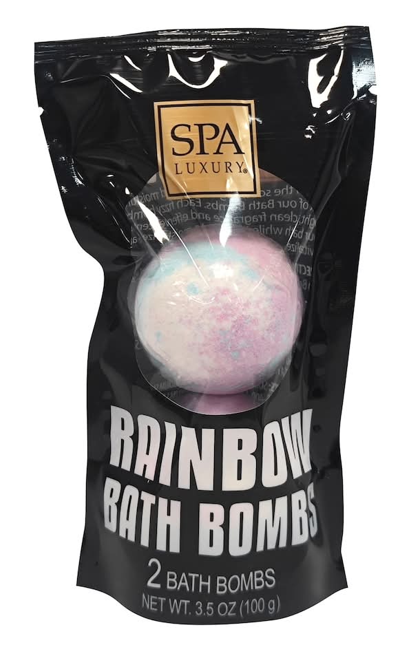 Spa Luxury Rainbow Bath Bomb (3.5 oz, 2 ct)