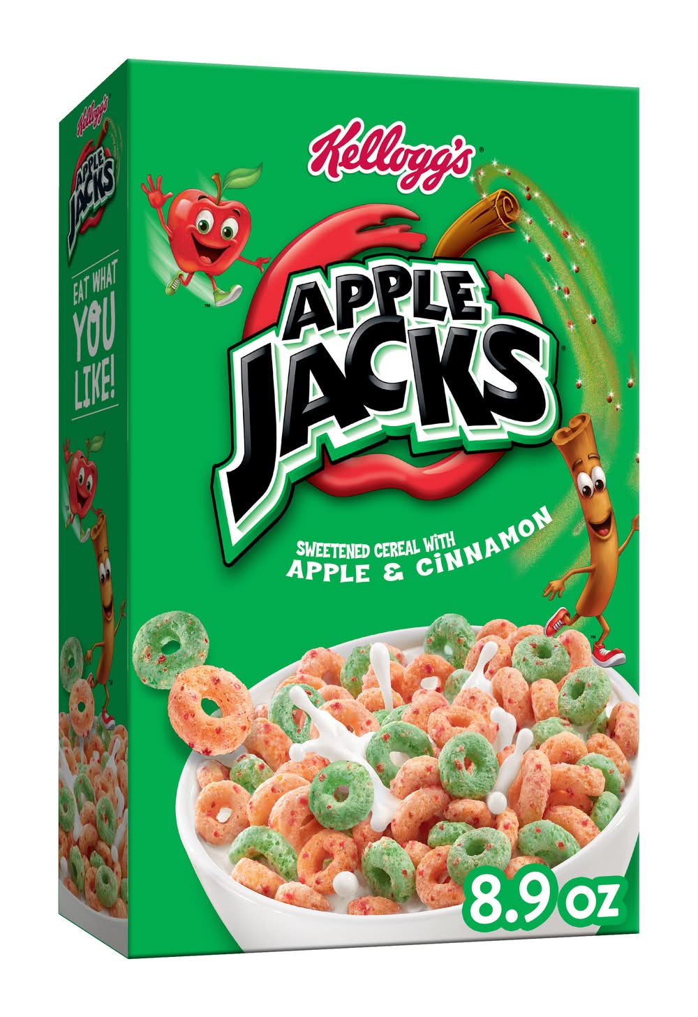 Apple Jacks Sweetened Cereal, Apple & Cinnamon (8.9 oz)