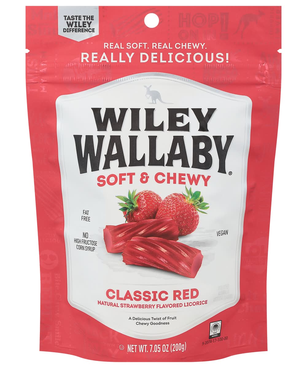 Wiley Wallaby Soft & Chewy Original Red Licorice (7 oz)