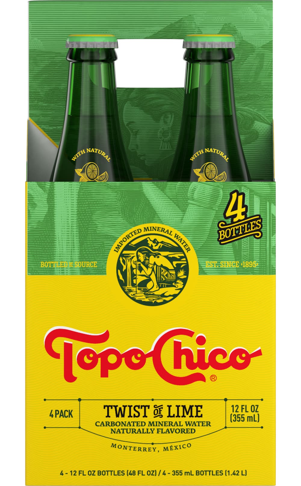 Topo Chico Twist Of Lime Mineral Water (4 ct, 12 oz)