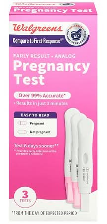 Walgreens Early Result Pregnancy Test