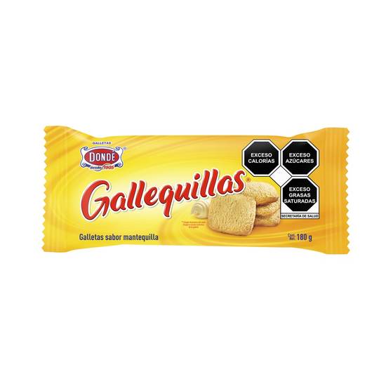 Galletas Dondé Gallequillas mantequilla 180 g