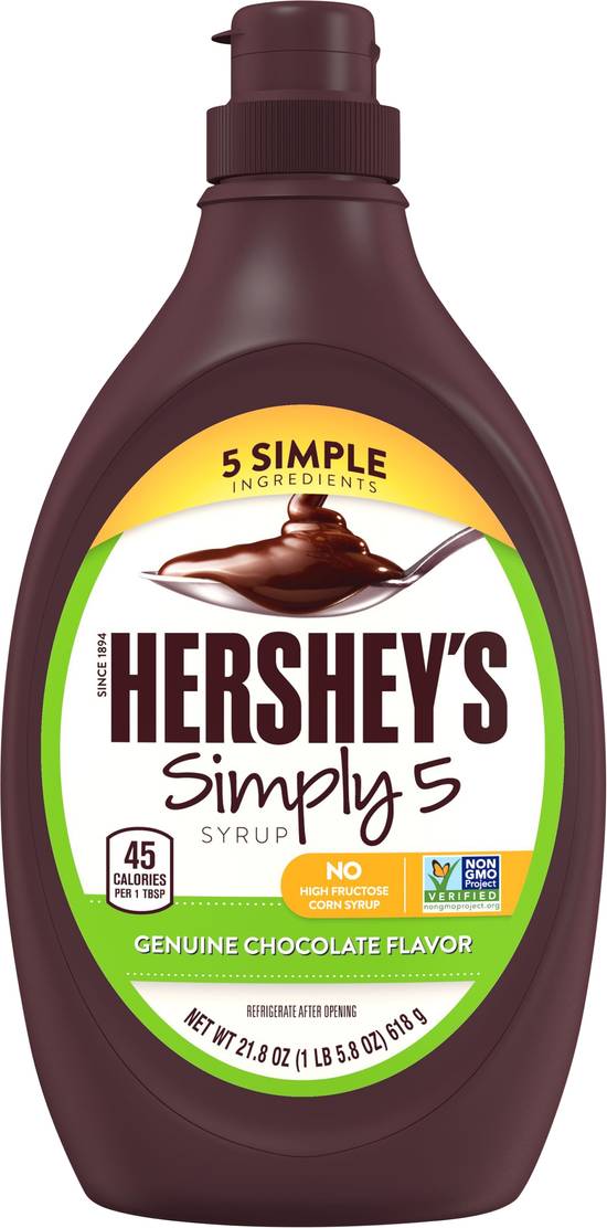 Hershey's Simply 5 Genuine Chocolate Flavor Syrup