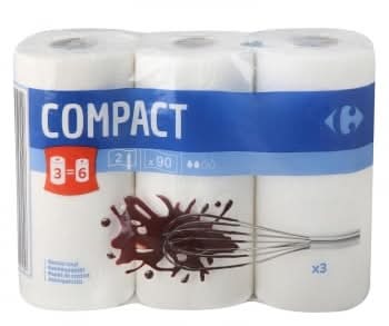 Compac papel de cocina · Carrefour (3 un)