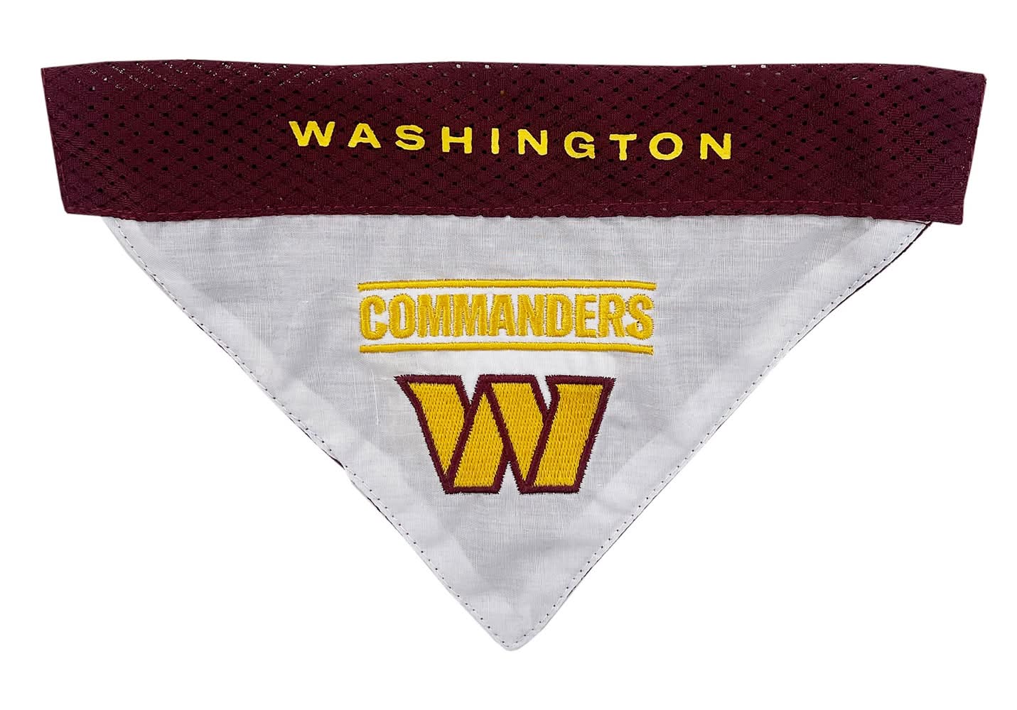 Pets First Washington Commanders Reversible Pet Bandana (Size: Large/X Large)