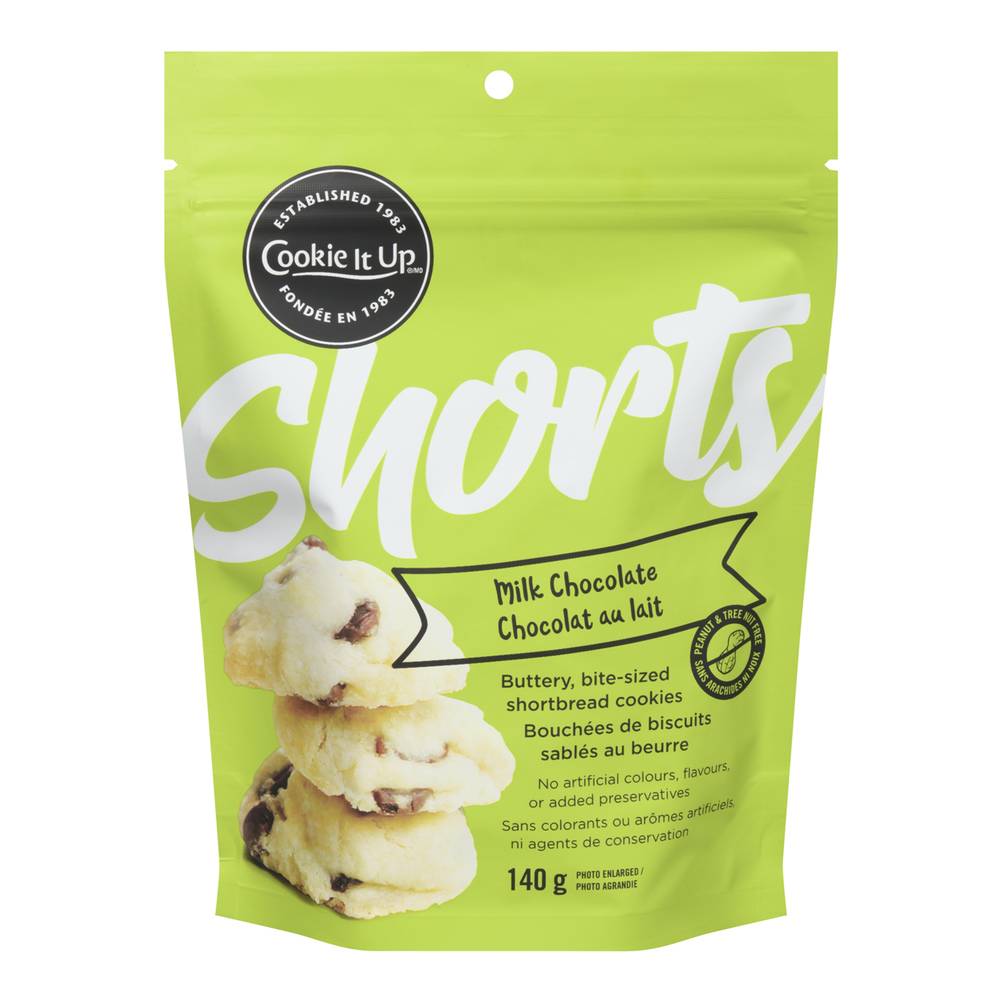 Cookie It Up Milk Chocolate Chip Shorts Cookies (140 g)