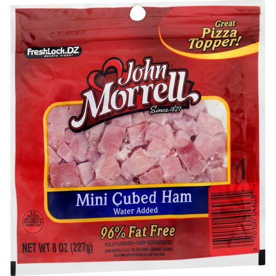 John Morrell 96% Fat Free Mini Cubed Ham (8 oz)
