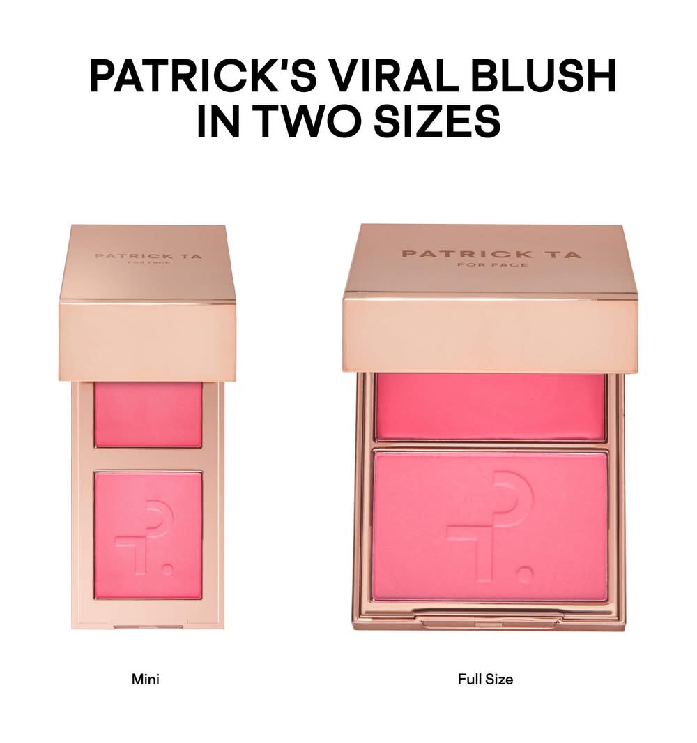 Patrick Ta Mini Major Headlines Double-Take Crème & Powder Blush