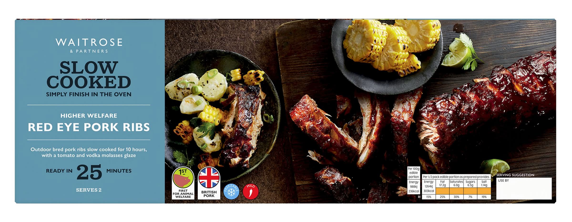 WR SC RED EYE PORK RIBS 535G