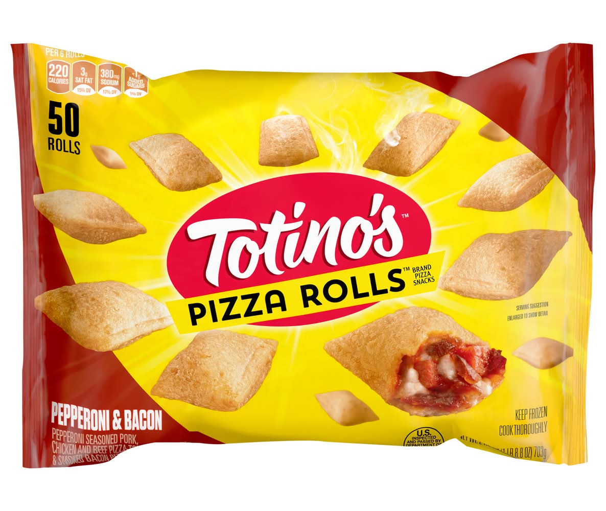Totino's Pepperoni & Bacon Pizza Rolls (1.55 lbs, 50 ct)