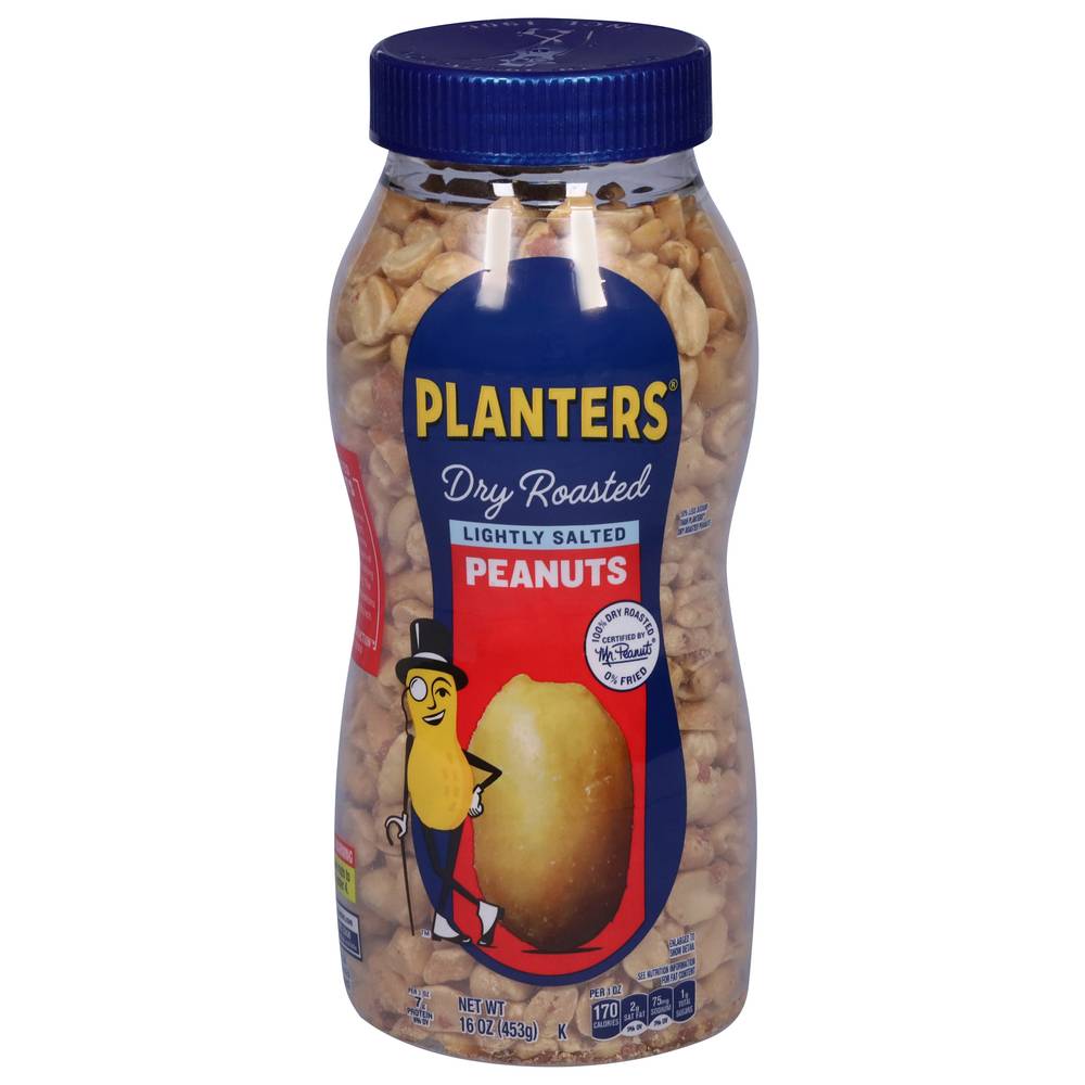 Planters Lightly Salted Dry Roasted Peanuts