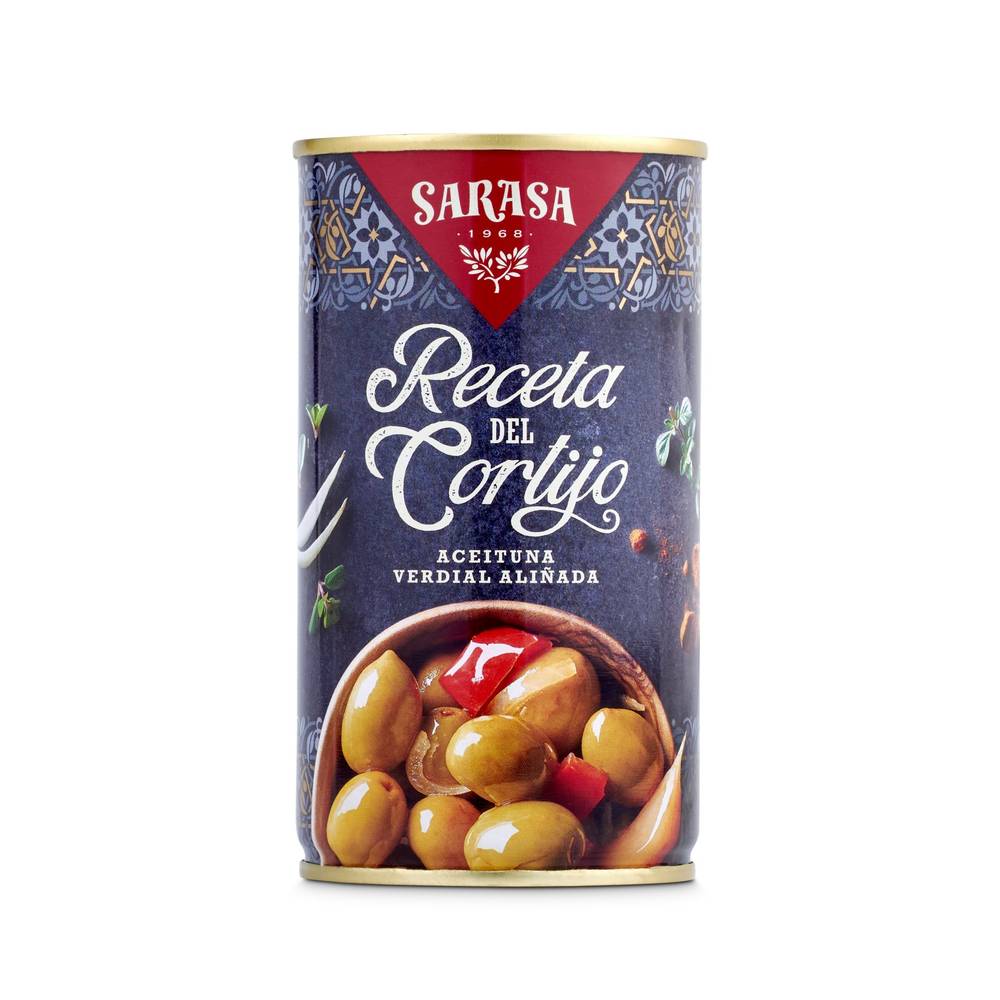 Aceituna Aliñada Receta Del Cortijo Sarasa Lata 185 G