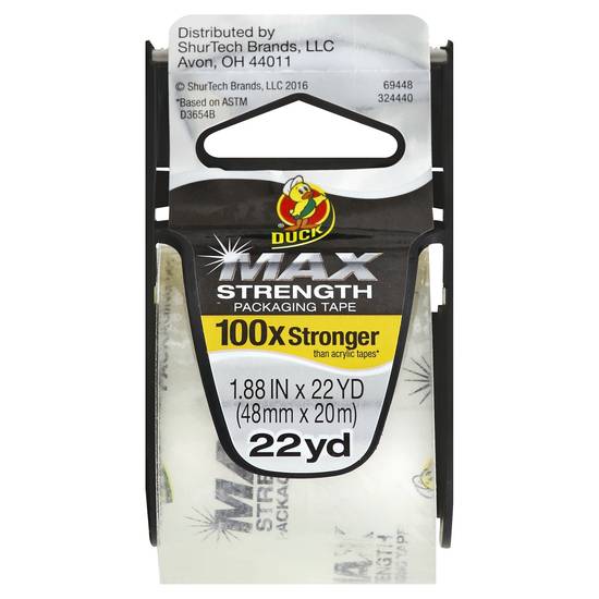 Duck Max Strength 22 Yd Packaging Tape (1 roll)